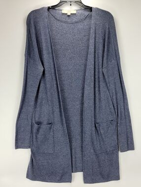 Loft Linen Open Front Lightweight Cardigan Sweater Women Medium Elegant Dainty